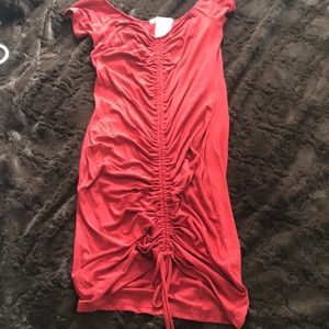 Red club dress